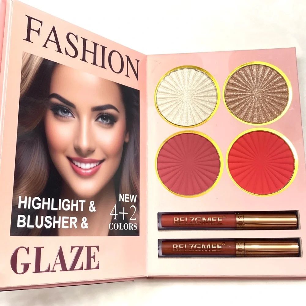Belzgmee Fashion Eye‎ & Face Pallet - Eyeshadow, Highlight, Blusher & Gloss, NIB